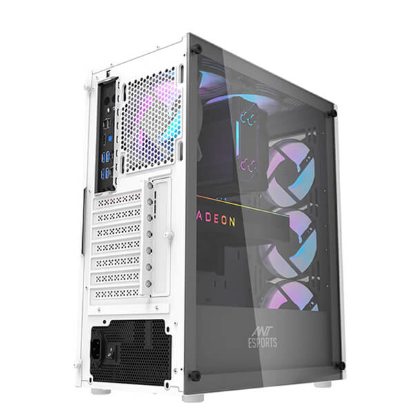 Ant Esports 220 Air Auto RGB White ATX Mid Tower Case