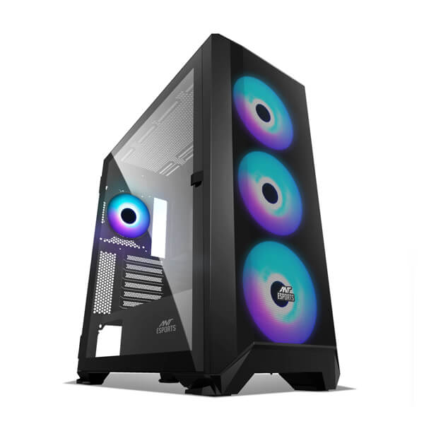 Ant Esports 711 Air Mesh ARGB E-ATX Mid Tower Case