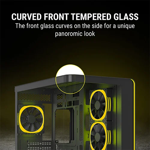 Ant Esports Crystal ARC ARGB ATX Mid Tower Case