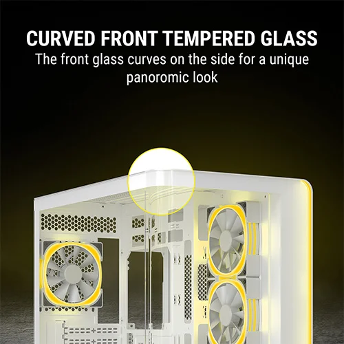 Ant Esports Crystal ARC ARGB White ATX Mid Tower Case