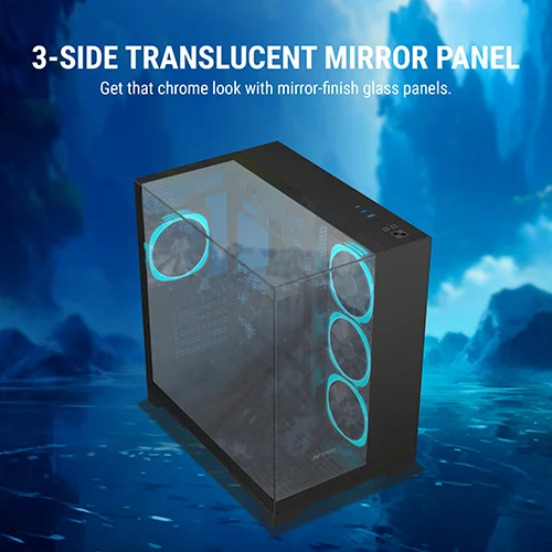 Ant Esports Crystal Mirror ATX Mid Tower Case