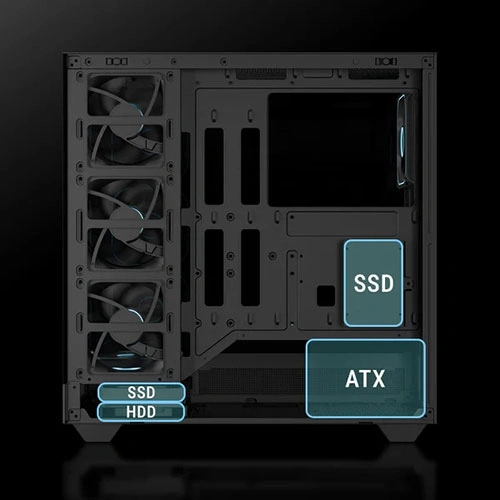 Ant Esports Crystal Neo ARGB E-ATX Mid Tower Case
