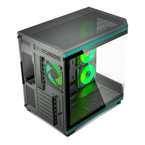 Ant Esports Crystal X11 ARGB Green ATX Mid Tower Case