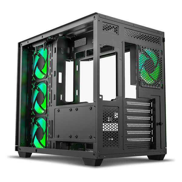 Ant Esports Crystal X11 ARGB Green ATX Mid Tower Case