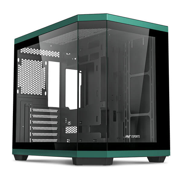 Ant Esports Crystal X11 ARGB Green ATX Mid Tower Case