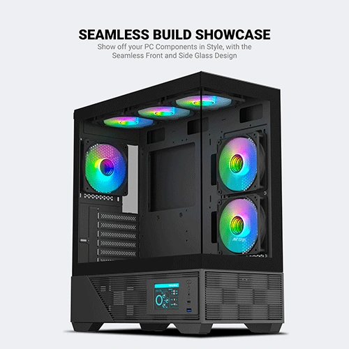 Ant Esports Crystal X6 Digital ARGB E-ATX Mid Tower Case