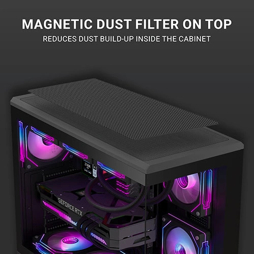 Ant Esports Crystal X6 Lite ARGB E-ATX Mid Tower Case