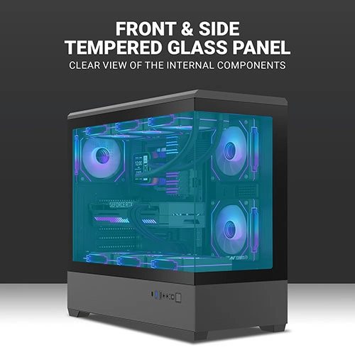 Ant Esports Crystal X6 Lite ARGB E-ATX Mid Tower Case