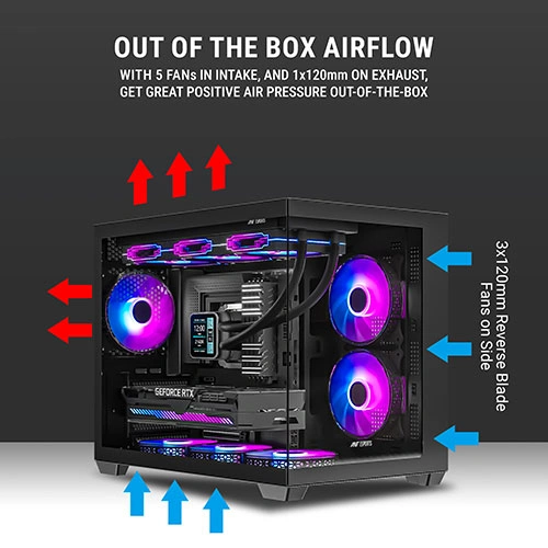 Ant Esports Crystal X6 Mini ARGB M-ATX Mini Tower Case