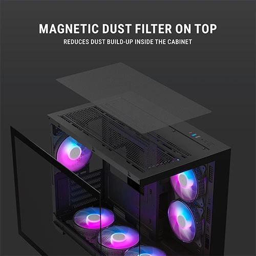 Ant Esports Crystal X6 Mini ARGB M-ATX Mini Tower Case