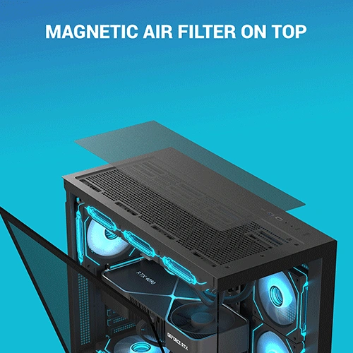 Ant Esports Crystal X6 Pro ARGB ATX Mid Tower Case