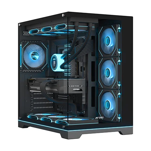 ANT Esports Crystal X7 Pro Max ARGB ATX Mid Tower Case With Infinite Mirror Fan
