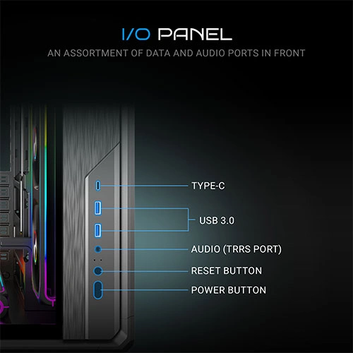 Ant Esports Crystal X8 ARC ATX Mid Tower Case