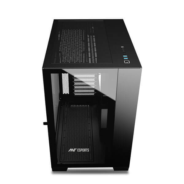 Ant Esports Crystal XL (ATX) Mid Tower Cabinet (Black)