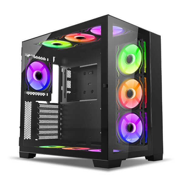 Ant Esports Crystal XL (ATX) Mid Tower Cabinet (Black)