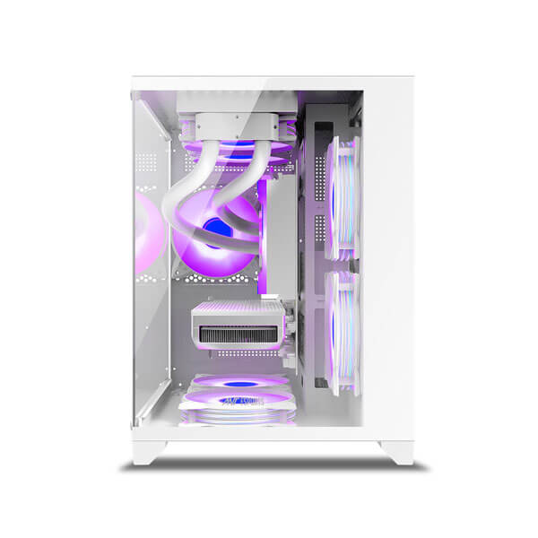 Ant Esports Crystal Z2 ARGB White M-ATX Mid-Tower Case