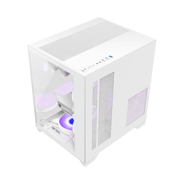 Ant Esports Crystal Z2 ARGB White M-ATX Mid-Tower Case