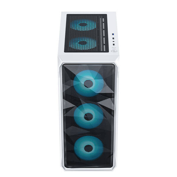 Ant Esports ICE-112 Auto RGB White ATX Mid Tower Case