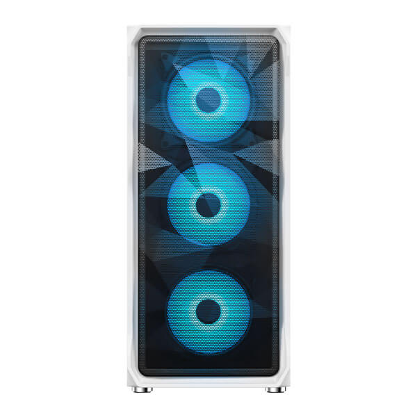 Ant Esports ICE-112 Auto RGB White ATX Mid Tower Case