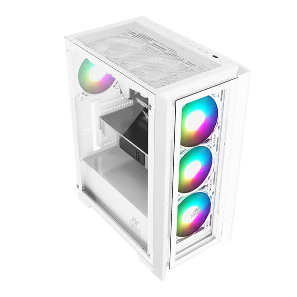 Ant Esports ICE-170TG (ATX) Mid Tower Cabinet (White)