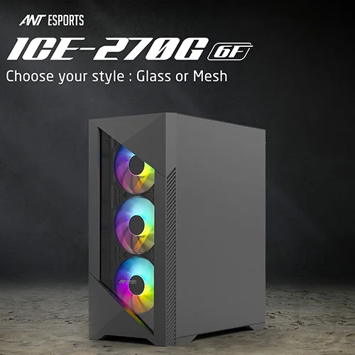 Ant Esports ICE 270G 6F ARGB ATX Mid Tower Case