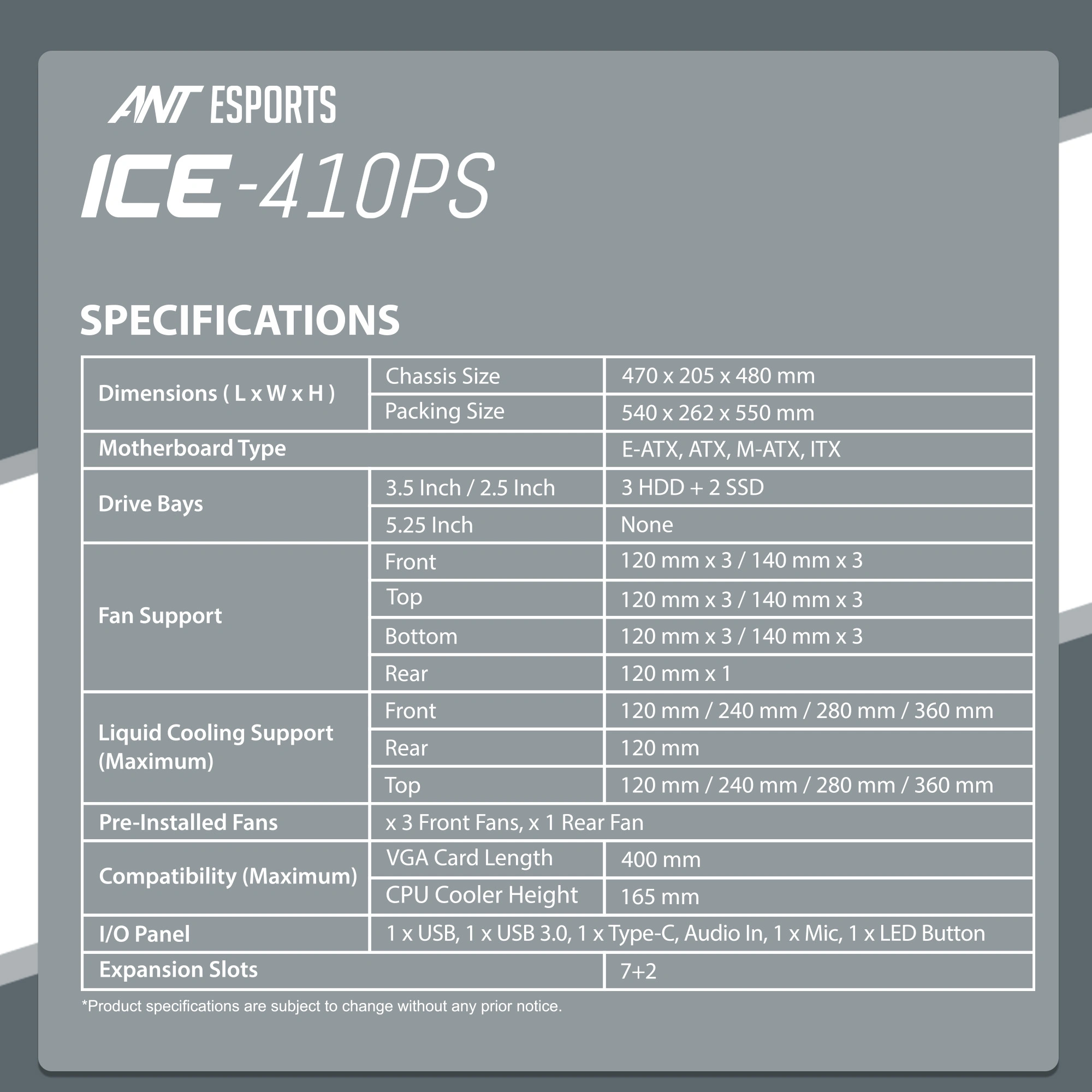 Ant Esports ICE-410 PS