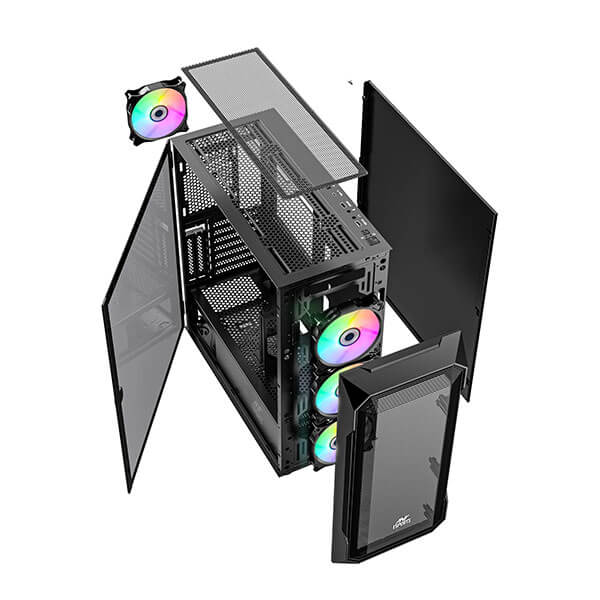 Ant Esports ICE-410TG ARGB E-ATX Mid Tower Case