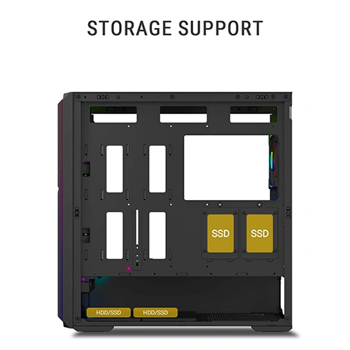 Ant Esports MeshX360 ARGB E-ATX Mid Tower Case