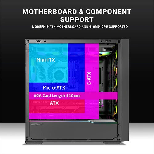 Ant Esports Titan Core 360 ARGB Mid Tower Case