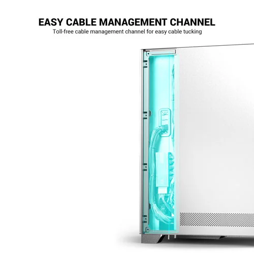 Ant Esports X2 LCD White ARGB ATX Mid Tower Case
