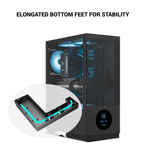 Ant Esports X2 LCD ARGB ATX Mid Tower Case