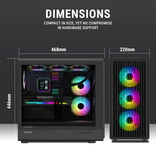 Ant Esports ZEN Air 360 ARGB ATX Mid Tower Case