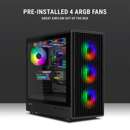 Ant Esports ZEN Air 360 ARGB ATX Mid Tower Case