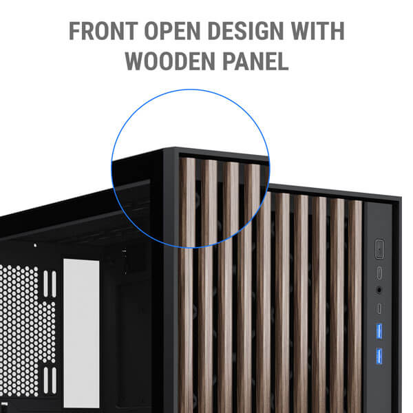 Ant Esports Zen Wood C3 ATX Mid Tower Case