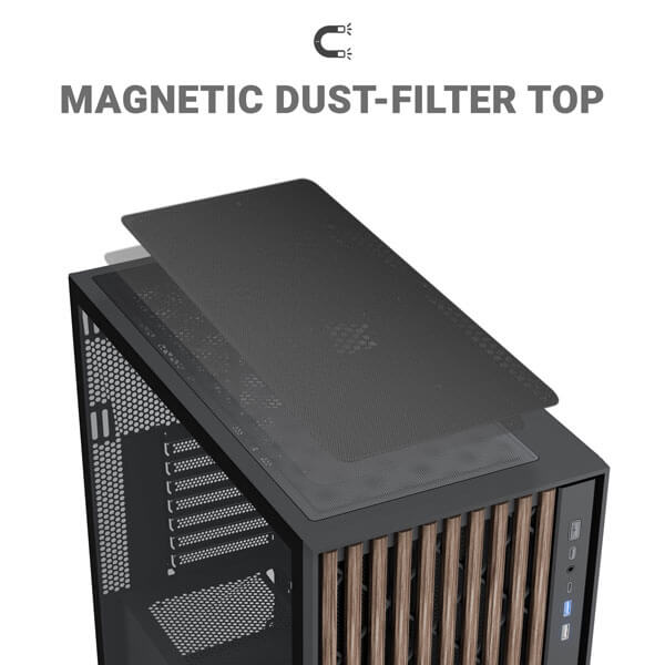 Ant Esports Zen Wood C3 ATX Mid Tower Case