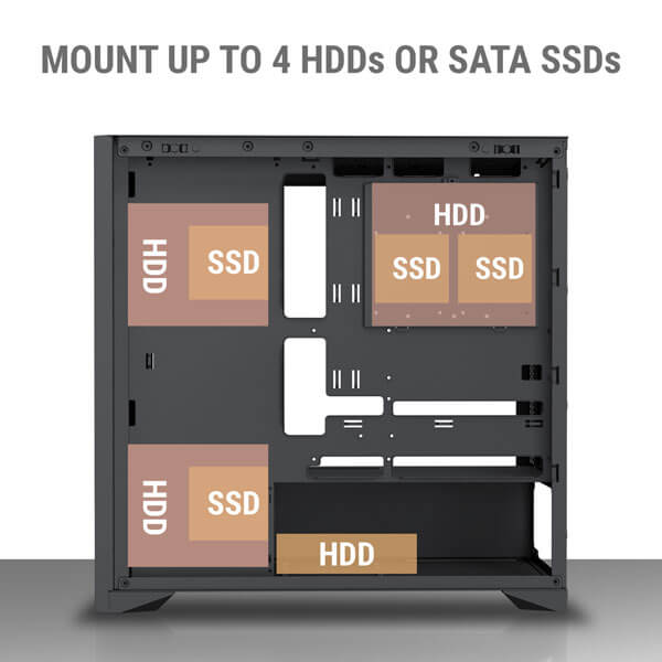 Ant Esports Zen Wood C3 ATX Mid Tower Case