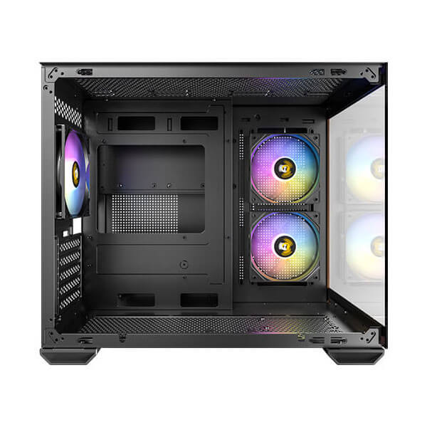 Antec CX600M Wood ARGB M-ATX Mini Tower Case