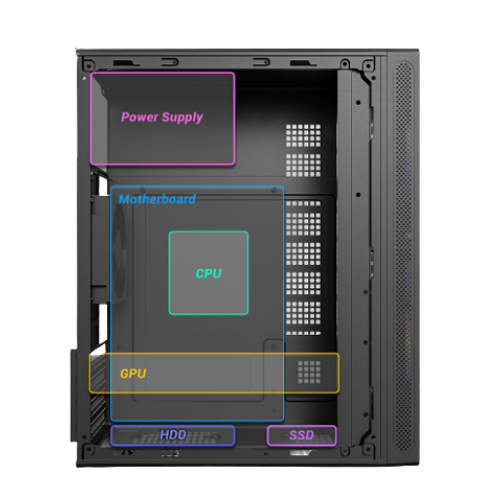 Antec ST5M ARGB M-ATX Mini Tower Case