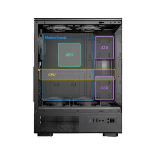 Antec VCX300 ARGB ATX Mid Tower Case