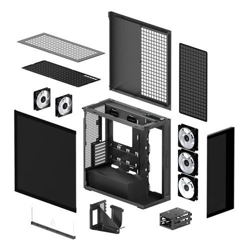 Arctic Xtender VG ARGB Mirror Black E-ATX Mid Tower Case