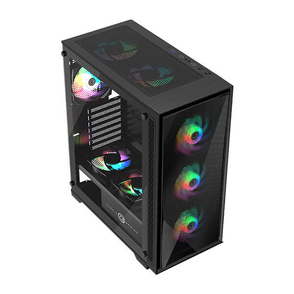 Circle Furious 240 Mesh ARGB (ATX) Mid Tower Gaming Cabinet (Black)