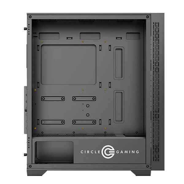 Circle Furious 240 Glass ARGB (ATX) Mid Tower Gaming Cabinet (Black)