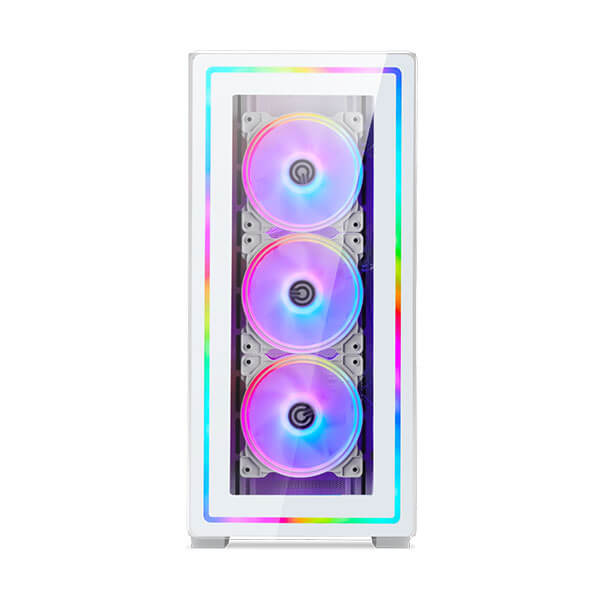 Circle Infernova ZX ARGB (E-ATX) Mid Tower Cabinet (White)