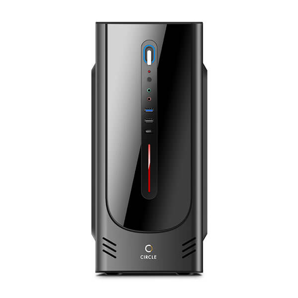 Circle Royale 3.0 Type C 2.0 Port with SMPS (ATX) Mid Tower Cabinet