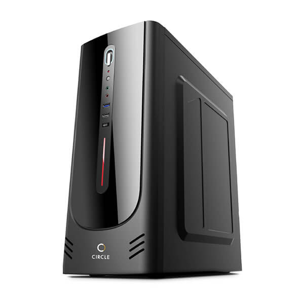 Circle Royale 3.0 Type C 2.0 Port with SMPS (ATX) Mid Tower Cabinet