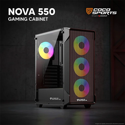 Coco Sports Nova 550 ARGB ATX Mid Tower Case