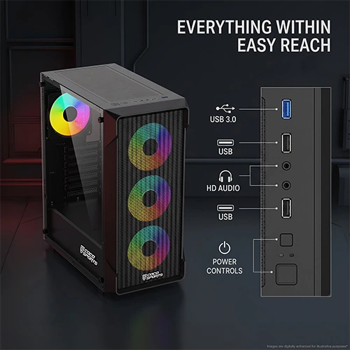 Coco Sports Nova 550 ARGB ATX Mid Tower Case