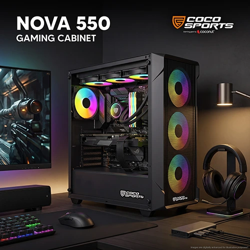 Coco Sports Nova 550 ARGB ATX Mid Tower Case