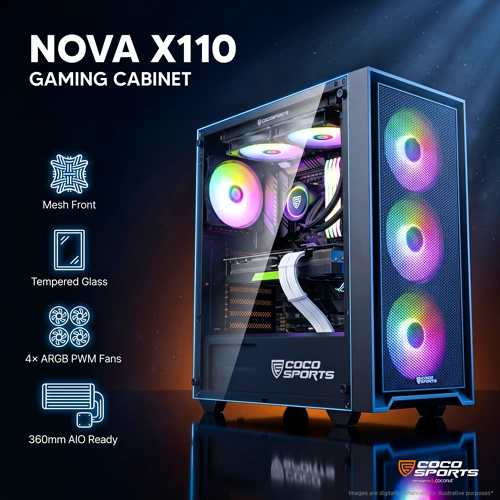 Coconut Nova X110 ARGB ATX Mid Tower Case