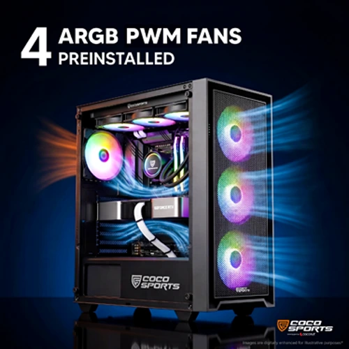 Coconut Nova X110 ARGB ATX Mid Tower Case